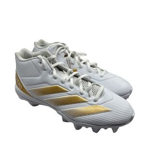 Adidas Adizero Impact.2 MD Football Cleats Mens Size‎ 10 White Gold IF5106 NEW